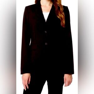 Calvin Klein ,2 button, Petite Blazer, Black, size 12P